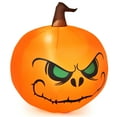 thumbnail image 2 of Topbuy Grande citrouille gonflable Halloween 4 pieds avec lumière LED intégrée pour intérieur et extérieur, 2 of 8