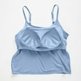 thumbnail image 6 of AherBiu Women Tank Tops with Built in Bra Cropped Undershirt Pajamas Spaghetti Strap Summer Basic Layer Camisole, 6 of 6