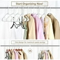 thumbnail image 5 of Ktinnead Plastic Hangers 20 Pack,White Notched Clothes Hanger Space Saving Tubular Clothes Hangers Standard Size, 5 of 9