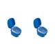 thumbnail image 3 of Guardurnaity Estuche de dentadura ABS, portátil, reutilizable, lavable, Universal, para baño, Hotel, viaje, caja de almacenamiento de falsos, Azul oscuro 2Conjunto, 3 of 6