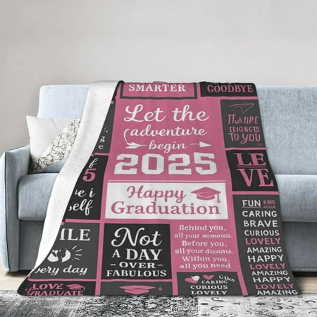 Graduation Gifts Blanket 2025 Graduation Gifts for Her Girl College High School Graduation Gift 2025 PHD Masters Degree Graduate Present Grad Present Graduate Decorations 60x50