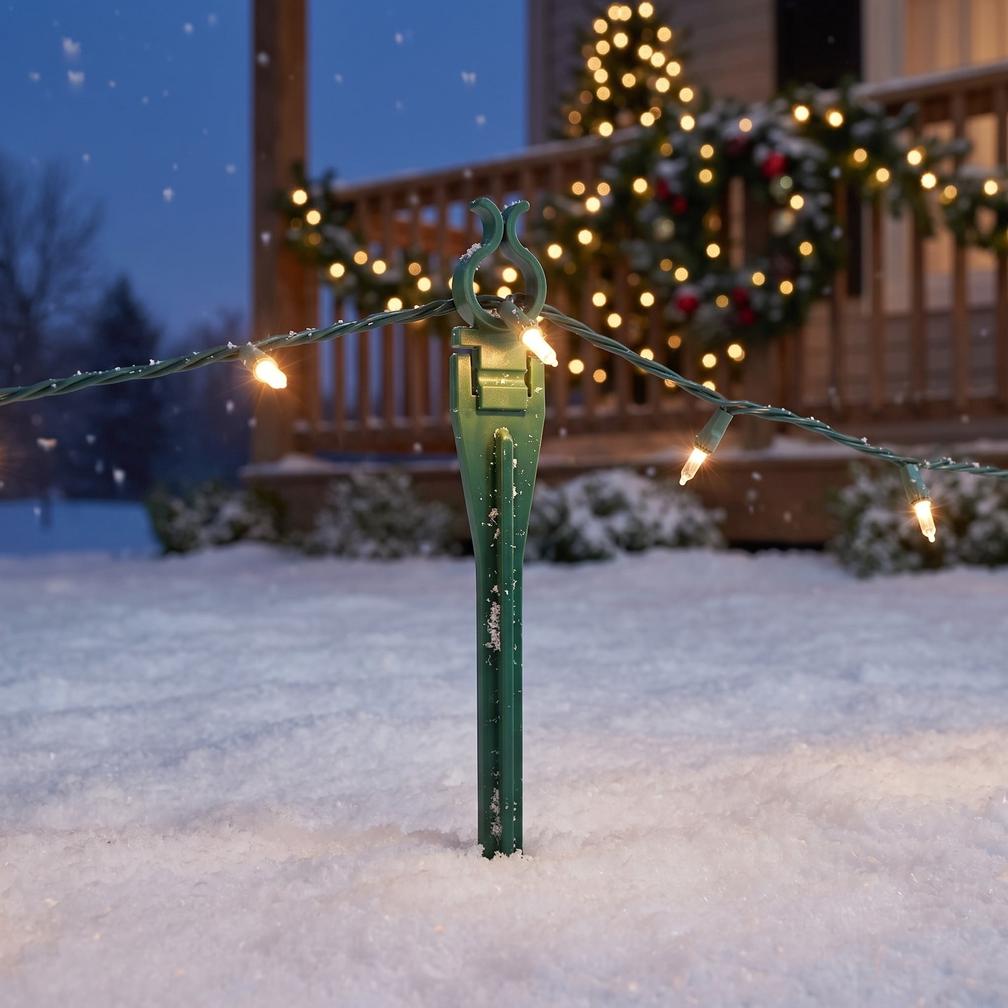 Universal Light Stakes, Dark Green, 7.5", 25 Count, by Holiday Time