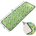 thumbnail image 2 of SKYSONIC 2'X6' Watercolor Vintage Clover Runner Rug with Rubber Backing, St Shamrock Non Slip Entryway Rug Runner Washable Soft Area Rug Carpet for Hallway Bedroom Kitchen Decor, 2 of 6