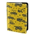 thumbnail image 2 of Pofeuu Vintage Excavator Print Travel Document Organizer Passport Holder Men Women for Family (6.5 in x 4.5 in),Wallet Holder Credit Card Clutch Bag Case, 2 of 5