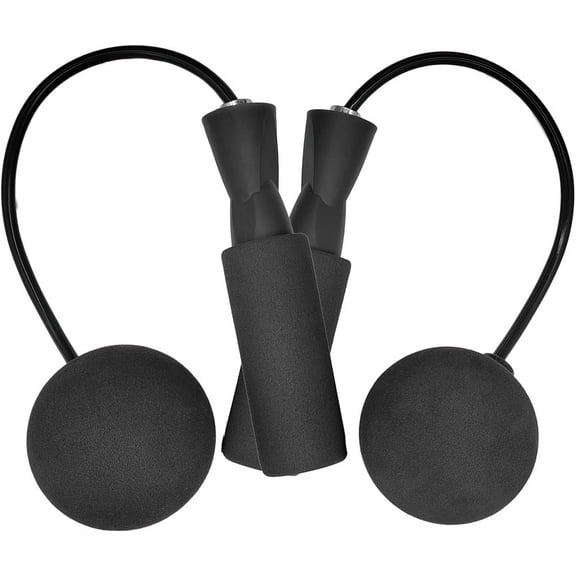 Cordless Jump Rope Adjustable Jump Rope For Home And Gym, Jump Rope Fitness, Weighted Jump Rope, Rope Free For Adults And Children - Black