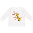 thumbnail image 3 of Inktastic My Nana Loves Me- Cute Giraffe Boys or Girls Long Sleeve Toddler T-Shirt, 3 of 5