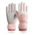 thumbnail image 1 of Guantes de esquí para mujer, de invierno, con forro polar, gruesos, cálidos, con pantalla táctil, a prueba de frío, a prueba de viento, impermeables, guantes de ciclismo de algodón para hombre, 1 of 6