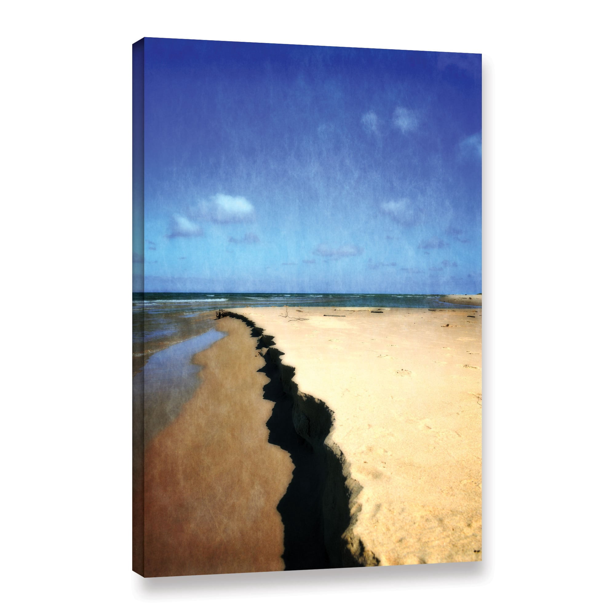 ArtWall Kevin Calkins "Abstracted Beach" Gallery-Wrapped Canvas