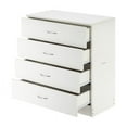 thumbnail image 3 of White 4 Drawer Dresser for Small Space, Wood Storage Cabinet for Living Room, Chest of Drawers with Metal Handle for Bedroom, 3 of 9
