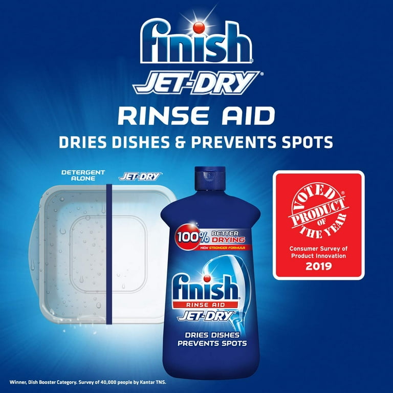 Finish Jet-Dry Liquid Rinse Aid, Dishwasher Rinse and Drying Agent, 23 fl  oz, Pa 