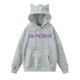 thumbnail image 4 of HUNTRX pop Huntrix Print Cat Ears Hoodie with De-mon Sweatshirt Trendy Pullover All-over Print Fashion Casual Long Sleeve Sweatshirt Pullover Casual Streetwear XL, 4 of 4