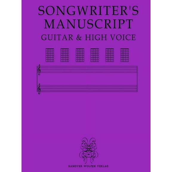 Songwriter's Manuscript Guitar & High Voice, (Paperback)
