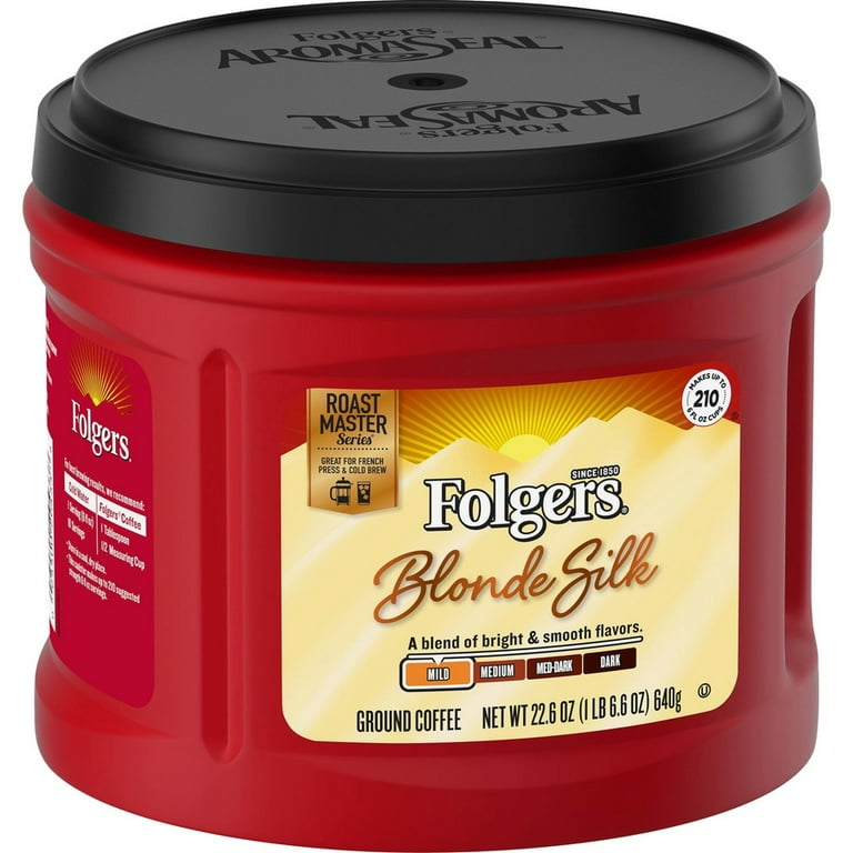 Folgers Ground Blond Silk Coffee - Light/Mild - 22.6 oz - 1 Each Folgers Ground Blond Silk Coffee - Light/Mild - 22.6 oz - 1 Each