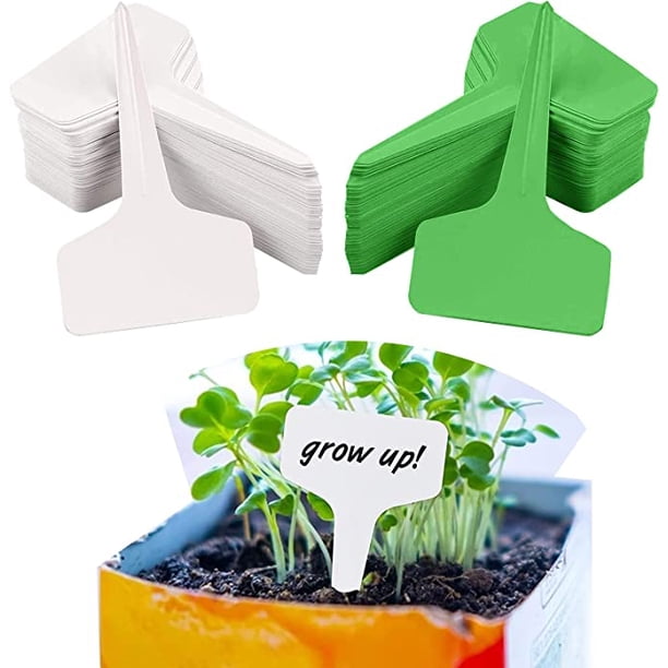 200 Pieces Plant Label, Waterproof Garden Labels, T-shaped Plastic ...