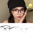 HBMYN Blue Light Blocking Glasses Unisex Large Frame Clear View Strong ...