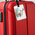 thumbnail image 5 of Silly Goose Funny Watercolor Faux Leather Travel Luggage Tag, 5 of 7