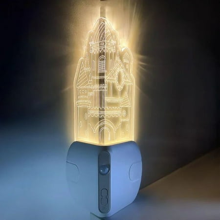 

Momihoom Acrylic Castle Induction Night Light Intelligent Induction Wall Corner Light Corridor Night Light Gift Night Light