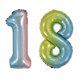 thumbnail image 3 of Globos gigantes de 40 pulgadas, globos de fiesta, globos de helio, globos de Mylar con números enormes para decoraciones de fiestas de cumpleaños, bodas y aniversarios, 3 of 5