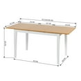 thumbnail image 4 of Homylin Rectangle Extension Patio Kitchen Dining Table 47" to 63", 4 of 9