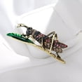 thumbnail image 4 of GKNET Vintage Rhinestone Insect Grasshopper Brooch Personalized Pin, 4 of 4