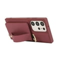 thumbnail image 4 of Decase Crossbody Wallet Case for Samsung Galaxy S23 Ultra, with Strap Adjustable Lanyard PU Leather Card Slot Purse Cover Protective Phone Case for Samsung Galaxy S23 Ultra 6.8 inch,Winered, 4 of 9
