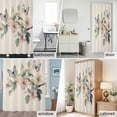 thumbnail image 6 of Flowers Leaf Butterfly Fabric Shower Curtain Linen Background Washable Shower Curtains for Bathroom, Waterproof Bath Curtain with Hooks Home Decor 36x72in, 6 of 8