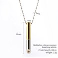 thumbnail image 5 of Colgante de meditación y atención plena, multicolor, a juego, ajuste de respiración, descompresión, joyería, collar de acero inoxidable, accesorios, silbato cilíndrico, 5 of 5