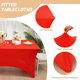 thumbnail image 2 of Mantel rectangular rojo fijo de elastano elástico de 6 pies (paquete de 3), 2 of 7