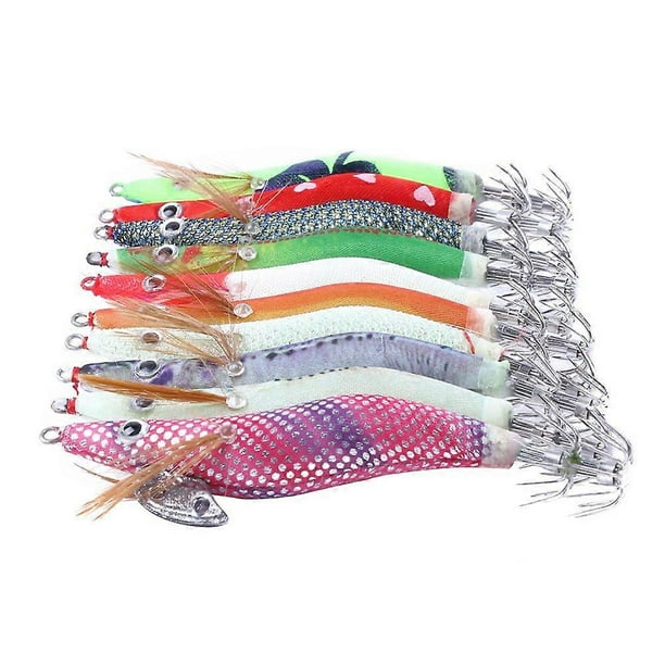 Simulation Lure Bait Shrimp Design Fishing Hooks Lure Fishing Fishing Lovers 10Cm Rust Proof 10Pcs