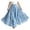 Light Blue, variant on Ruyang Kids Girls Flared Skirt Plaid Elastic High Waisted A-line Swing Skirt Summer Lightweight Versatile Half Body Skirts
