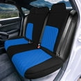 thumbnail image 6 of For 2016-2024 Honda Civic FH Group Neoprene Custom Fit Car Seat Covers Waterproof  - Full Set Blue, 6 of 11