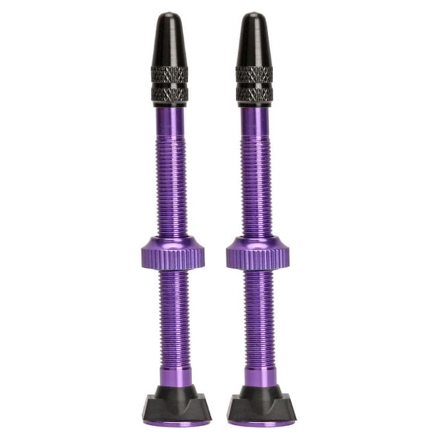 Greeniant Vástago de válvula de neumático sin cámara de 60mm para bicicleta Universal, 2 piezas, válvulas de neumático de aleación de aluminio para Ciclismo Violeta Greeniant OD022344-05