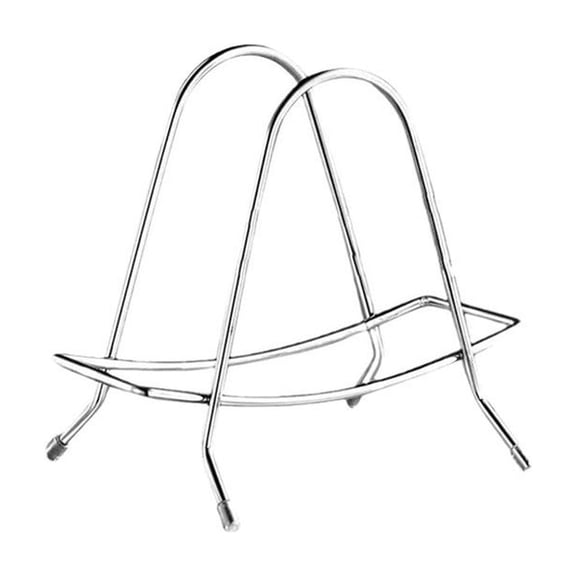 Stainless Steel Cutting Board Stand, Space-Saving Kitchen Countertop Organizer for Chopping Boards and Pot Lids Heavy Duty Drying Rack Holder for Storage Solution, Silver