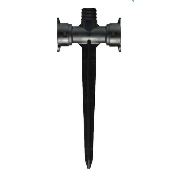 Orbit 1/2" DripLock Drip Tubing Fitting x 1/2" Male Thread on Stake - Irrigation