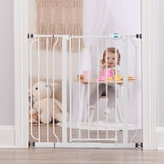Regalo Easy Step Extra Tall Walk-Through Baby Gate, 29.5-38.5 in, Pressure Mount with Hardware Mount Option, Fits Doorways & Hallways, Ages 6-24 Months