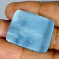 thumbnail image 2 of 33.80Cts Natural Sky Power Blue Opal Cushion Cabochon Loose Gemstone g645, 2 of 2