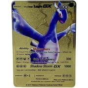 Pokeomon Lugia Shadow Gx metal Card