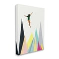 thumbnail image 3 of Stupell Industries Abstract Geometric Shape Trees Person Jumping Canvas Wall Art, 16 x 20, Design by Cassia Beck, 3 of 5