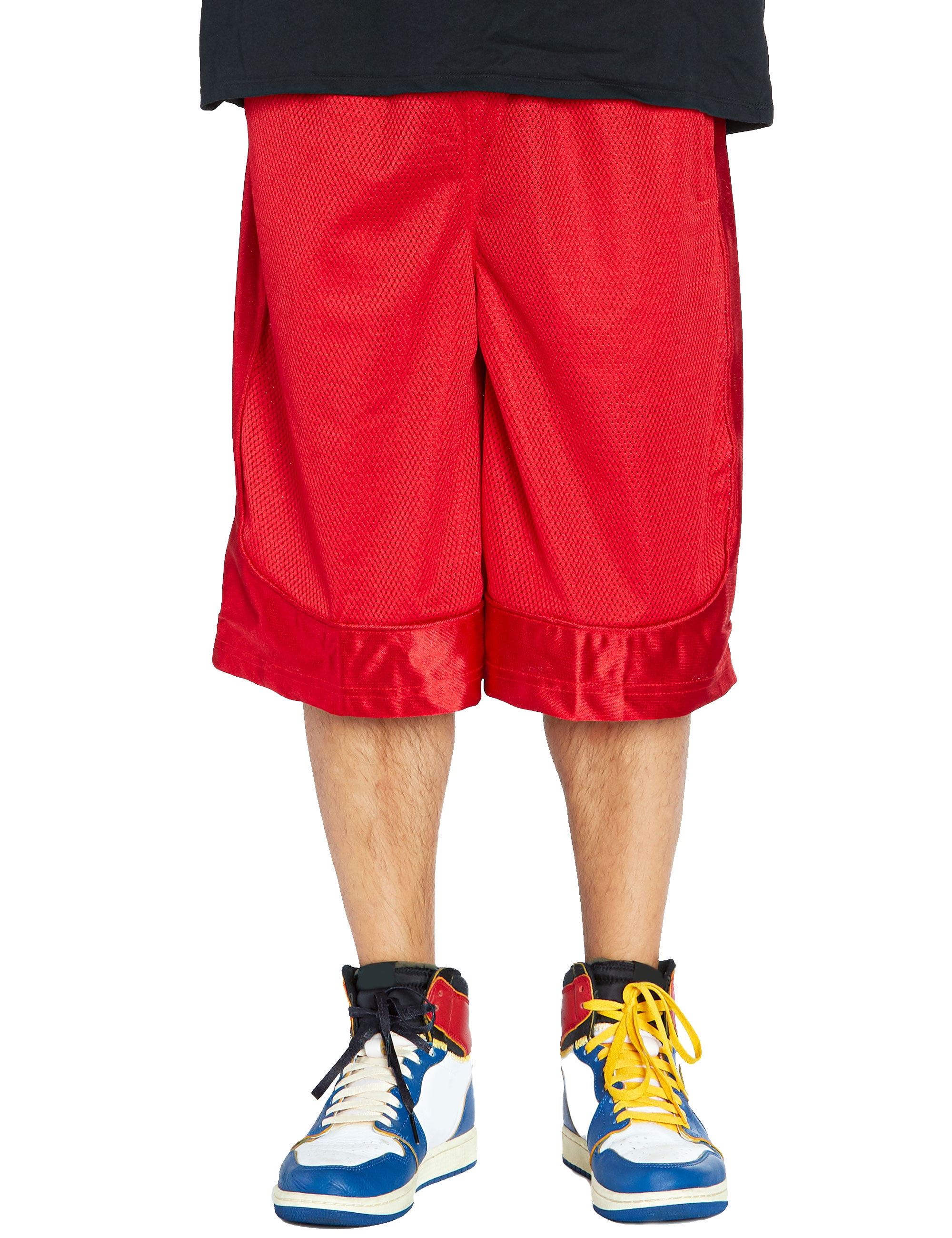 Shaka Wear Men's Basketball Shorts Mesh Workout Gym Sports Active Running Athletic Pants with Pockets Regular Big S ~ 5XL 