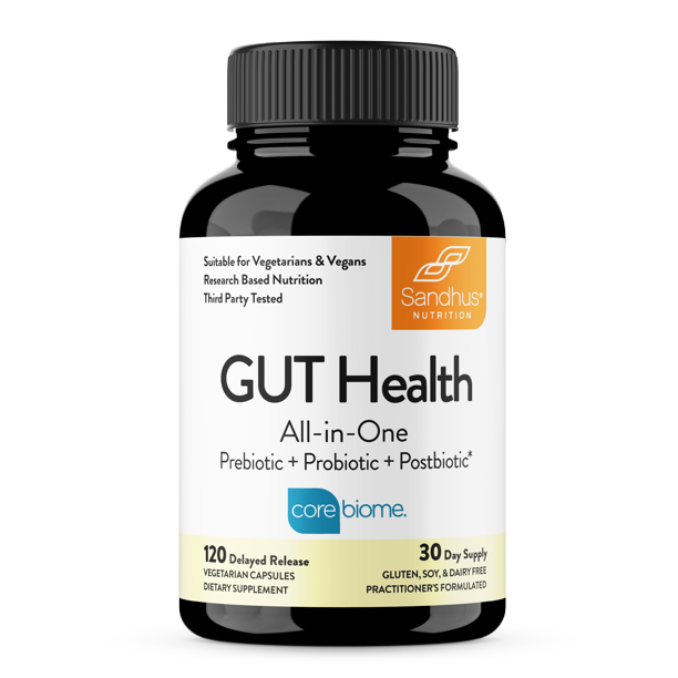 Sandhu's Gut Health Prebiotic, Probiotic, Postbiotic & LGlutamine