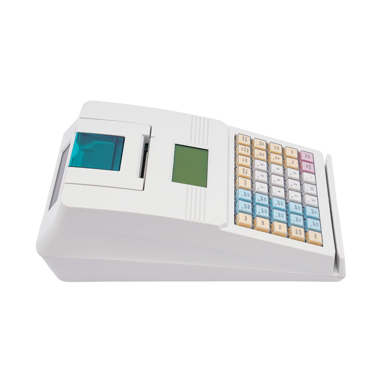 Compact & Durable Cash Register with 40 Keys, 10,000 PLU, 128x64 LCD Display, for Retail, Supermarket, and Restaurant