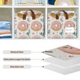 thumbnail image 4 of Yayeee Foldable Storage Basket for Shelves with Handles Waterproof Cloth Bins, Pink Donut, 4 of 7