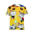 thumbnail image 5 of Cuphead T-Shirts for Men Women, Anime Short Shirts, Unisex Short Sleeve Tops, Crew Neck Tee Shirts, S-4XL, 5 of 8