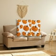 thumbnail image 6 of Halloween Pumpkin Fall Throw Pillow Covers 18x18 Inch Autumn Cushion Covers with 3D Embroidery Soft Plush Pillow Cases for Sofa Couch Living Room Bedroom Farmhouse Thanksgiving Halloween, 6 of 7