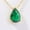 05-Emerald-May, variant on PYNZY Teardrop Dangle Emerald Birthstone Pendant Necklace ,18K Gold Plated Necklace for Women Jewelry Gift as Mother's Day