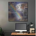 thumbnail image 5 of Luxe Metal Art 'Unicorn Pegasus Rainbow' by Enright, Metal Wall Art, 36"x36", 5 of 7