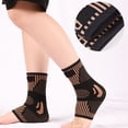 thumbnail image 4 of EGNMCR Copper Infused Knit Ankle Brace Support Sleeve For Injury Recovery head scarf, 4 of 5