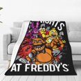 thumbnail image 1 of Mantas supersuaves de Five Nights At Freddy's para adultos, manta ligera y lavable para sofá, cama, oficina, mantas de felpa cálidas para todas las estaciones, manta de microfibra ultra suave, 1 of 8