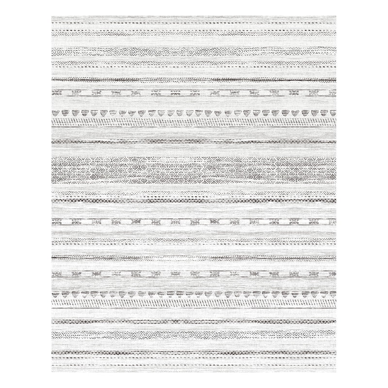 VUNATE 4'x6' Area Rugs for Living Room Washable Rugs Boho Moroccan Area Rug Soft Neutral Geometric Bohemian Carpet Distressed Indoor Rug for Bedroom Dining Room Office Foldable Nonslip Rug Black