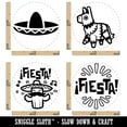 thumbnail image 2 of Fiesta Party Pinata Sombrero Cinco De Mayo Rubber Stamp Set for Scrapbooking Crafting Stamping - Medium 1 Inch, 2 of 7